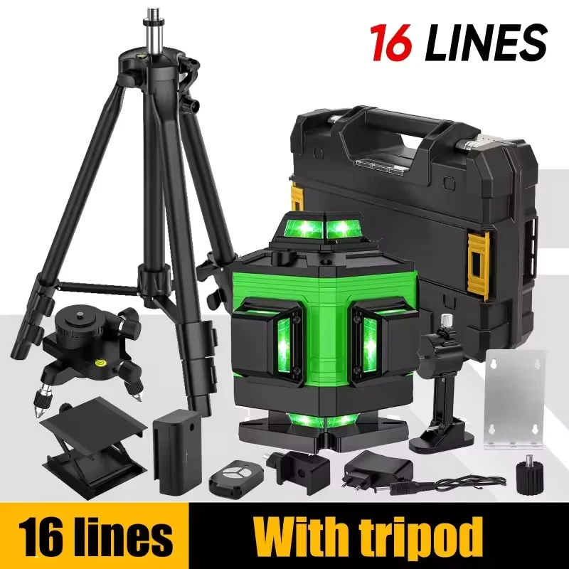 Poziomica laserowa 4D z 16 liniami