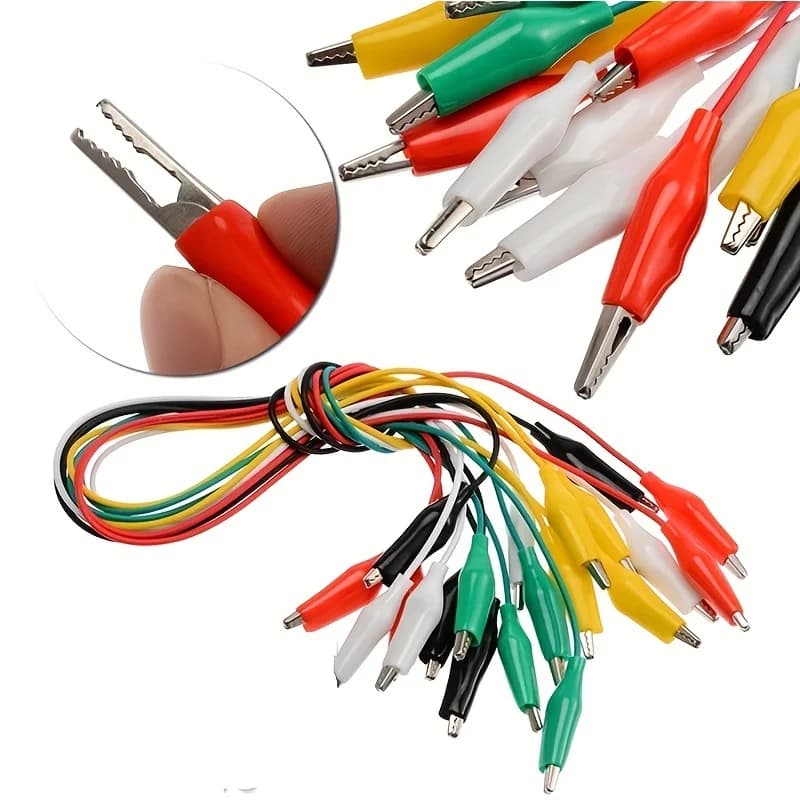 Test leads with alligator clips