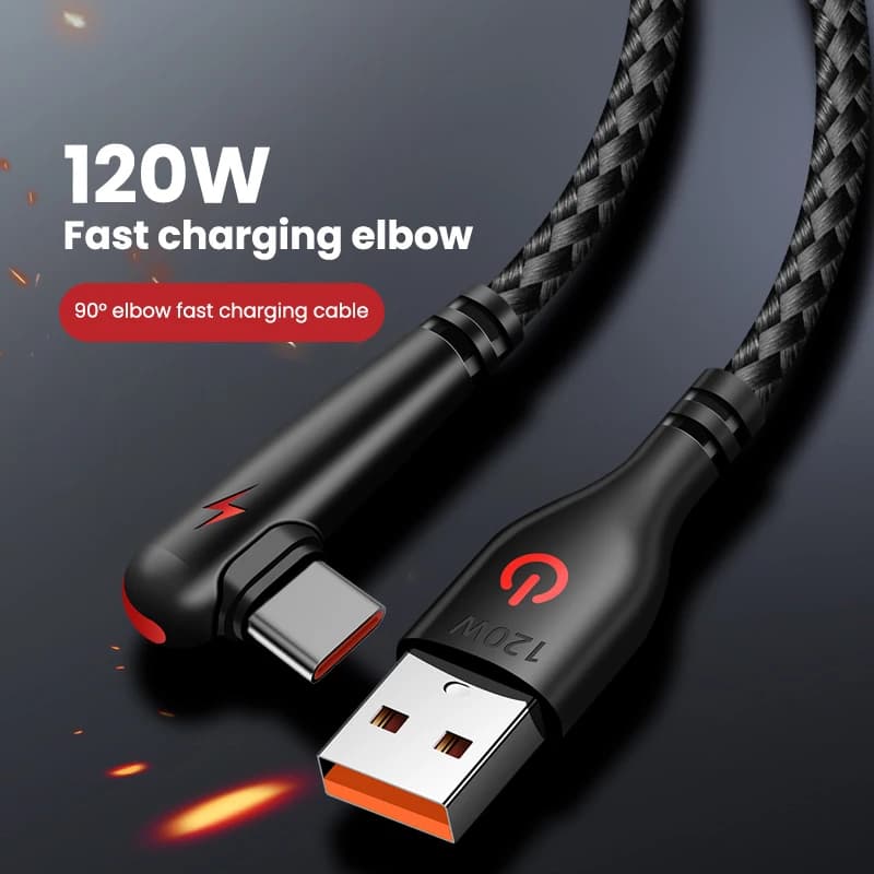 Kabel USB do Type-C 120 W Kolanko