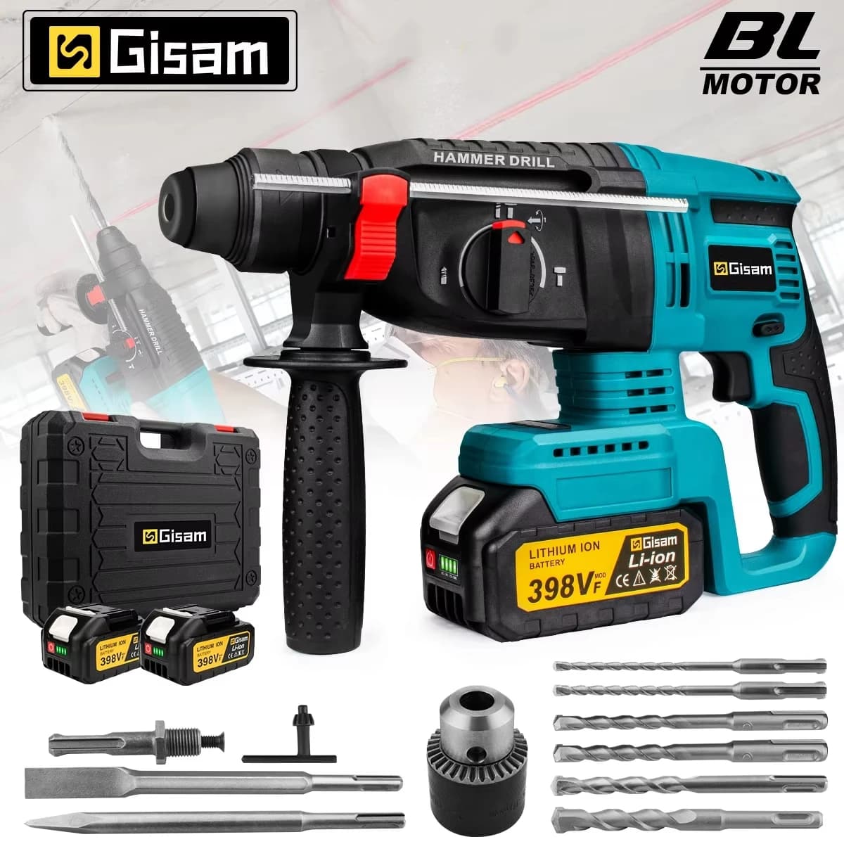 Gisam 26 mm Brushless Electric Hammer Drill
