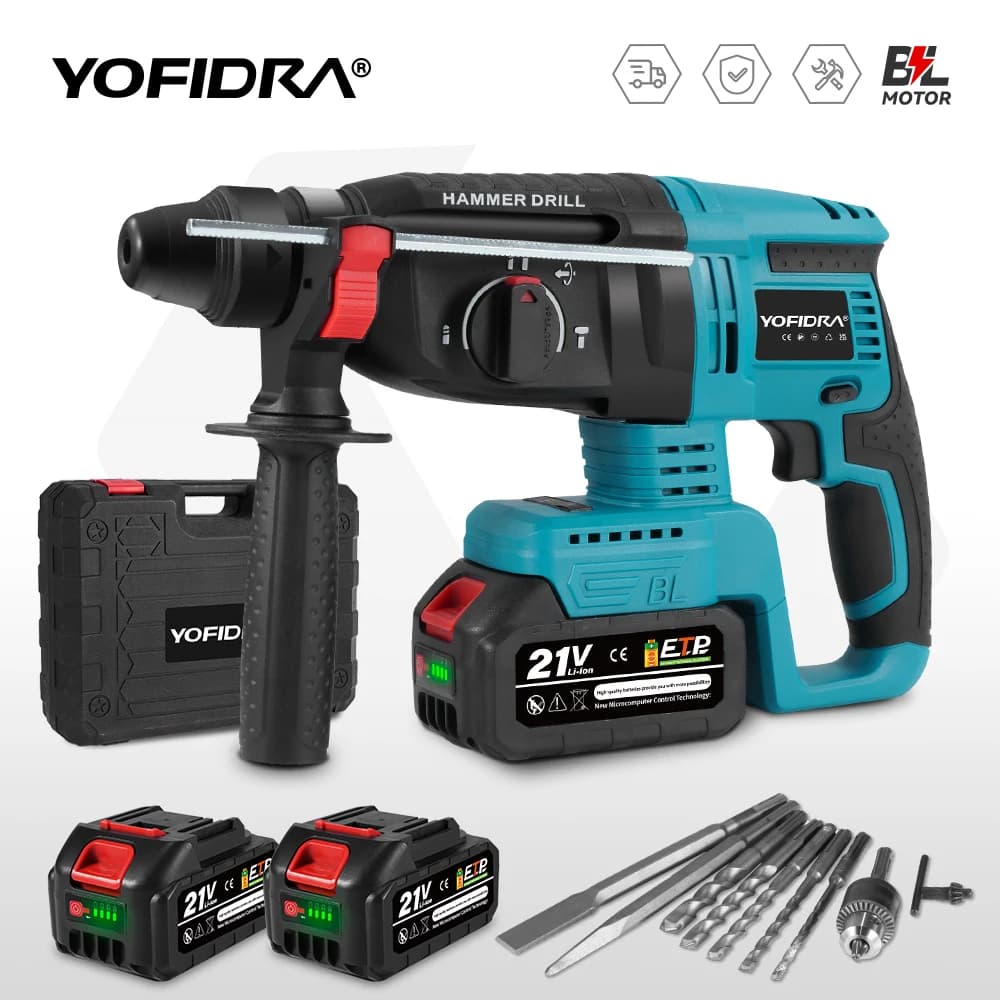 YOFIDRA 26 mm Brushless Electric Rotary Hammer