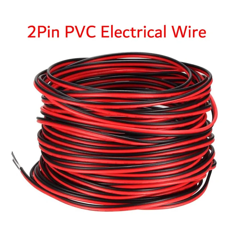 DC12V 2Pin Extension Electrical Power Wire 5