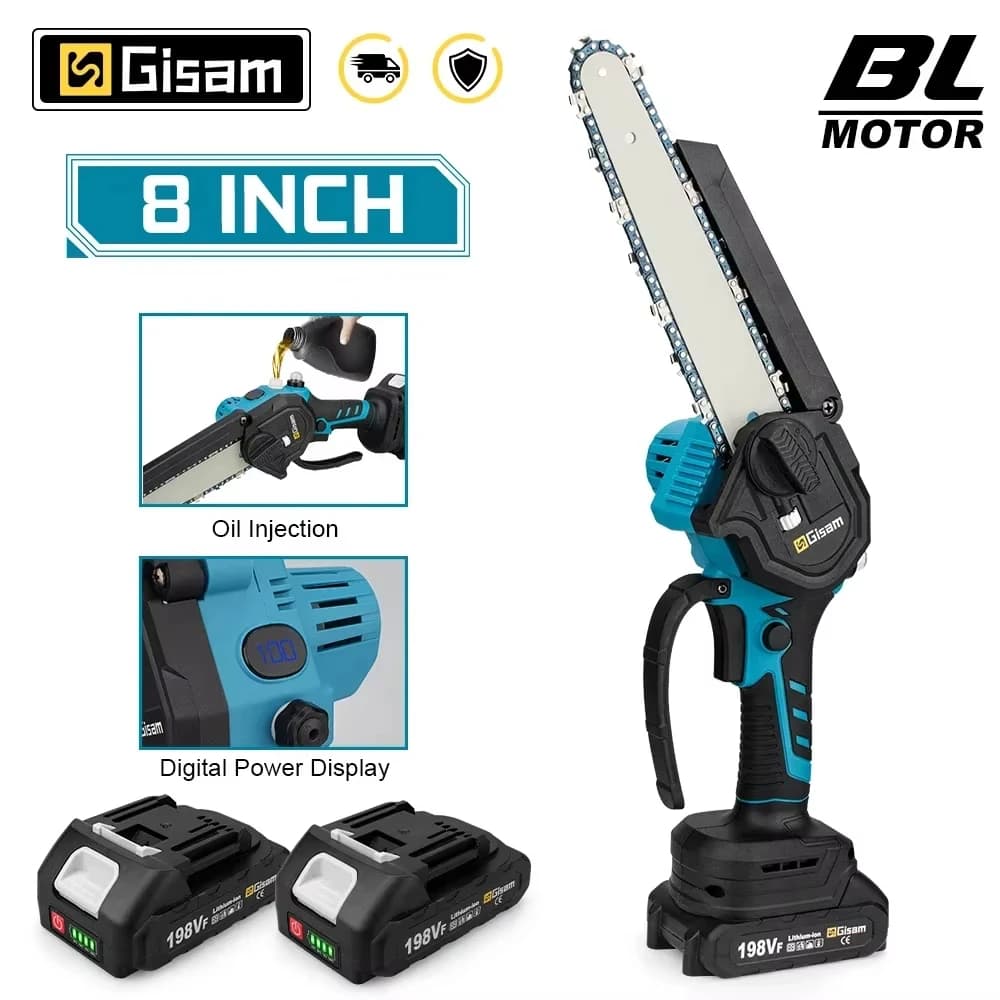 Gisam 8 Inch Brushless Electric Saw One-handed