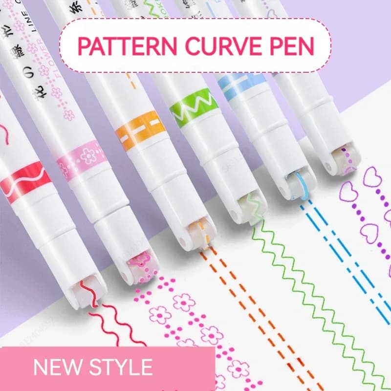 Highlighter set with roller tip
