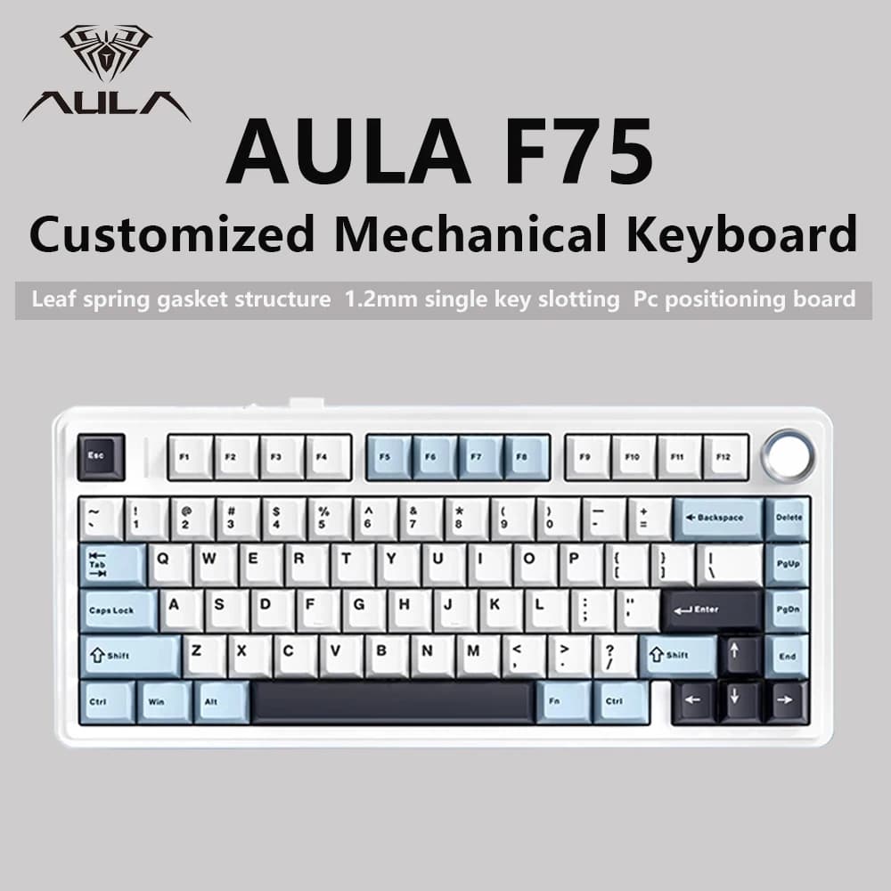 AULA F75 2.4G Wireless/Bluetooth/Wired Gaming Mechanical