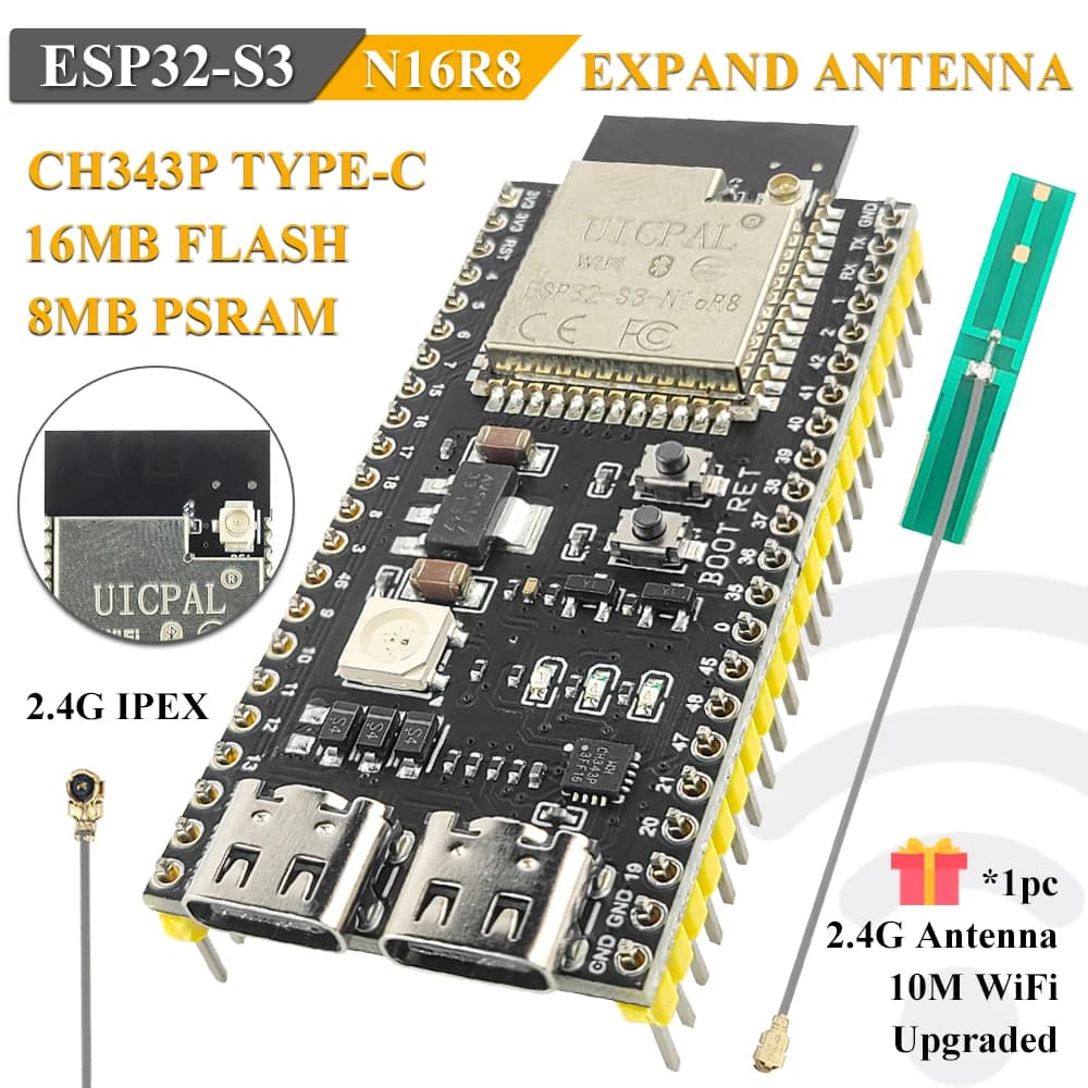 Extend Antenna ESP32-S3 Development Board 2.4G Wifi