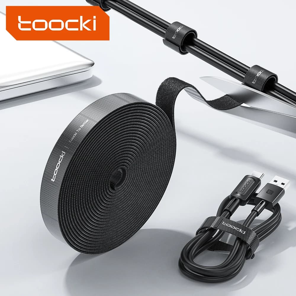 Toocki cable organizer with USB cord winder