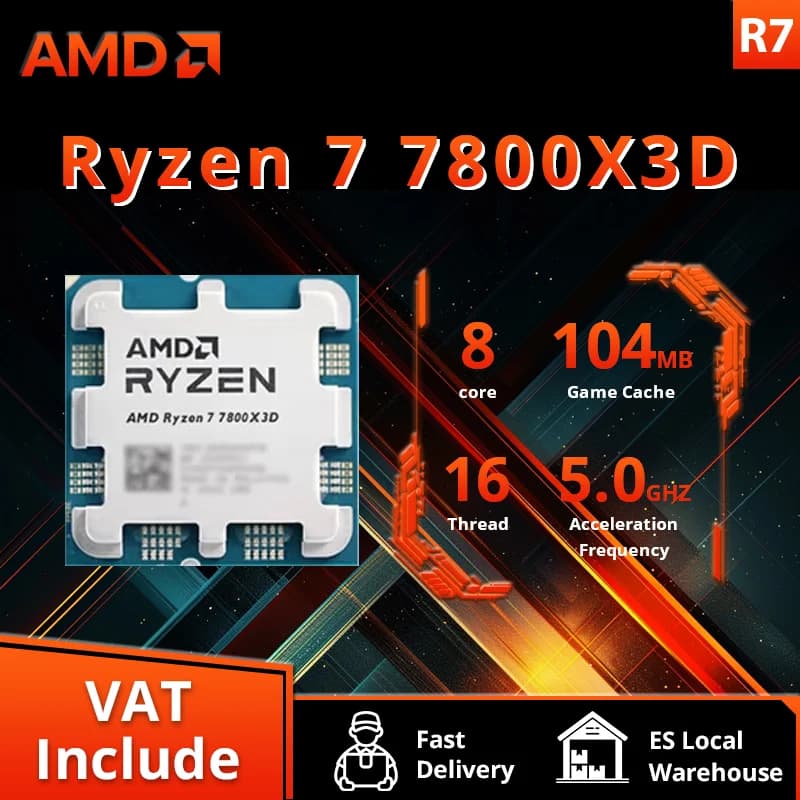 AMD RYZEN 7 7800X3D ігровий процесор CPU