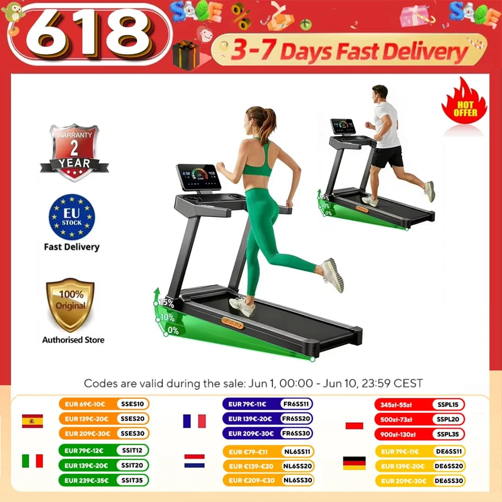 ROBORE L20 Treadmill 15% Adjustable Incline 3.5HP