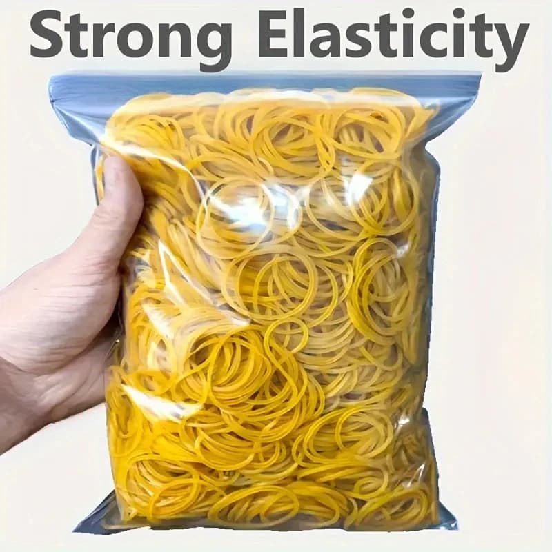 High elastic yellow rubber band - set