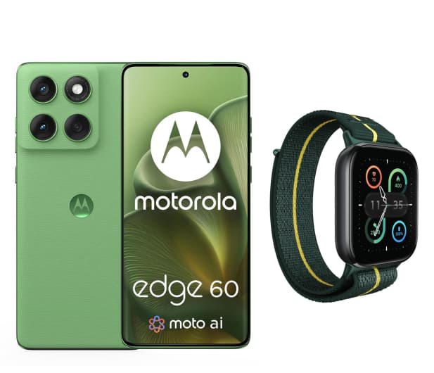 Zestaw Motorola edge 60 5G 12/512GB Shamrock 120Hz z Watch Fit