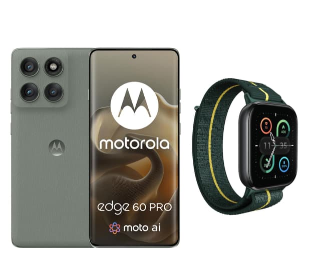 Zestaw Motorola edge 60 pro 5G 12/512GB Shadow z Watch Fit