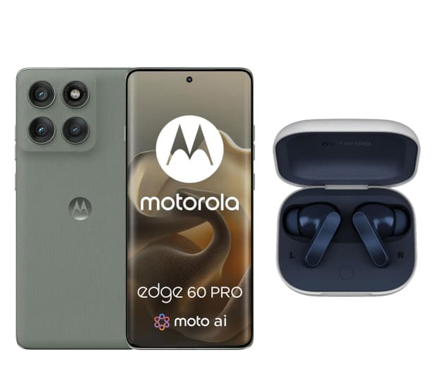 Zestaw Motorola edge 60 pro 5G 12/512GB Shadow 120Hz z Moto Buds