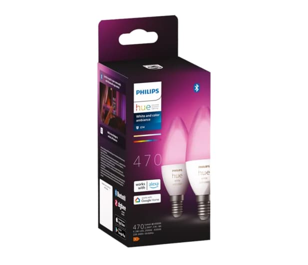 Zestaw żarówek Philips Hue White & Color Ambiance 2xE14