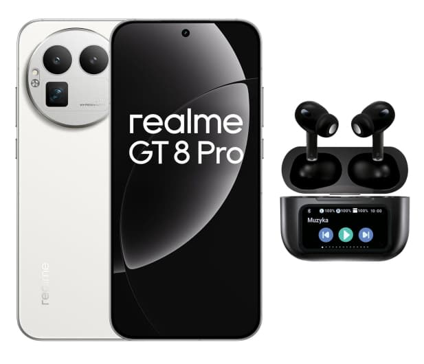 Zestaw realme GT 8 Pro 12/256GB Diary White ze Smart Buds Pro