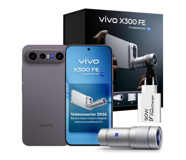 Zestaw fotograficzny vivo X300 FE 5G 12/512GB 120Hz Czarny BOX